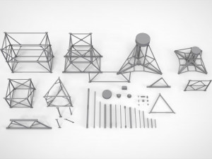 Metal truss 4 3D मॉडल