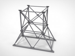 Metal truss 4 3D मॉडल