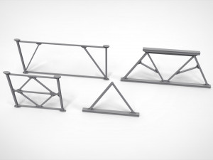Metal truss 4 3D मॉडल