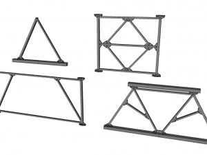 Metal truss 4 3D मॉडल