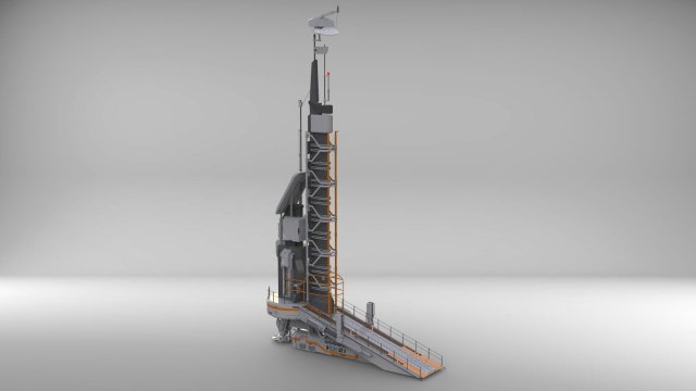 antenna post 1 3D Model .c4d .max .obj .3ds .fbx .stl .blend 