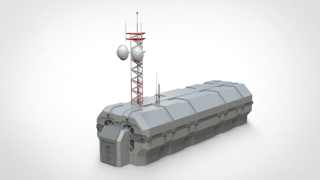 antenna post 2 Model 3D .c4d .max .obj .3ds .fbx .stl .blend 