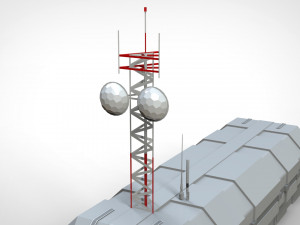 antenna post 2 Model 3D