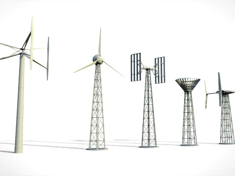 Wind turbine 13 3D Modell