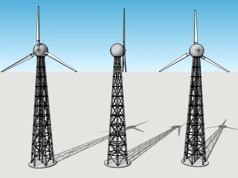 Wind turbine 13 3D Model
