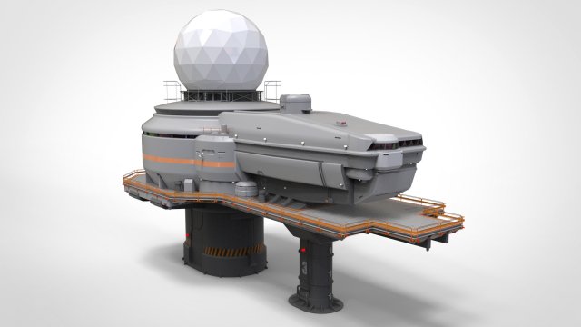 Antenna post 4 3D Model .c4d .max .obj .3ds .fbx .stl .blend 