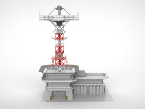 sci-fi antenna post 3 3D Model