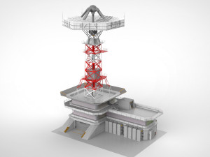 sci-fi antenna post 3 3D मॉडल