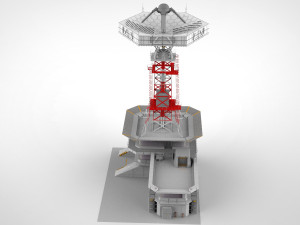 sci-fi antenna post 3 3D मॉडल