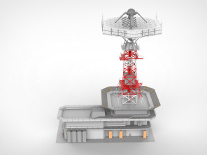 sci-fi antenna post 3 3D मॉडल