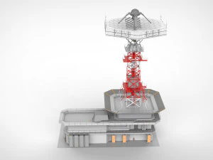 sci-fi antenna post 3 3D Model
