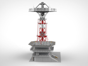 sci-fi antenna post 3 3D मॉडल