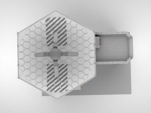 sci-fi antenna post 3 3D मॉडल