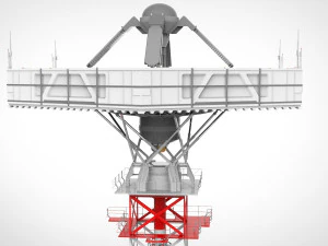 sci-fi antenna post 3 3D Model