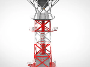 sci-fi antenna post 3 3D Model
