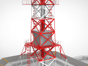sci-fi antenna post 3 3D मॉडल