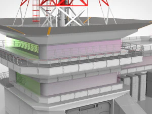 sci-fi antenna post 3 3D Model