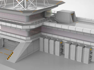sci-fi antenna post 3 3D Model