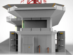 sci-fi antenna post 3 3D Model
