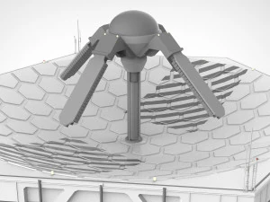 sci-fi antenna post 3 3D Model