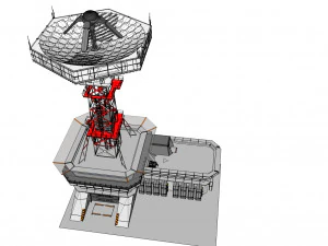 sci-fi antenna post 3 3D Model