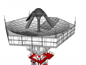 sci-fi antenna post 3 3D Model