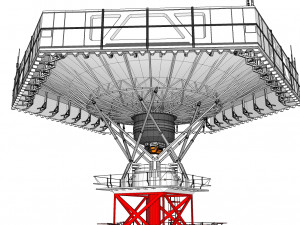 sci-fi antenna post 3 3D मॉडल
