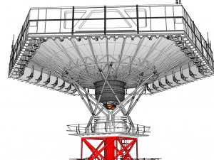 sci-fi antenna post 3 3D Model