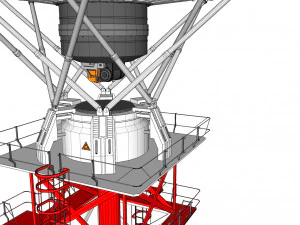 sci-fi antenna post 3 3D Model