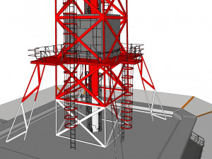 sci-fi antenna post 3 3D मॉडल
