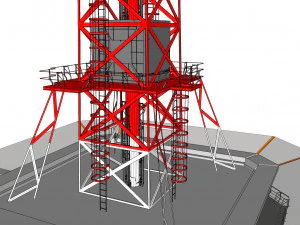 sci-fi antenna post 3 3D Model