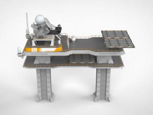 Radar platform 2 Modello 3D
