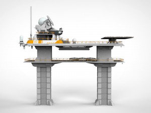 Radar platform 2 Modello 3D