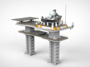 Radar platform 2 Modello 3D