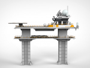 Radar platform 2 Modello 3D