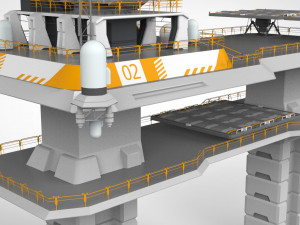 Radar platform 2 Modello 3D