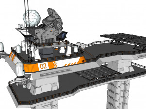 Radar platform 2 Modello 3D