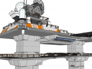 Radar platform 2 Modello 3D