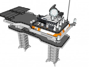 Radar platform 2 Modello 3D