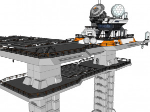 Radar platform 2 Modello 3D