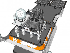Radar platform 2 Modello 3D