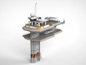 Piattaforma radar 3 Modello 3D