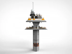 Piattaforma radar 3 Modello 3D