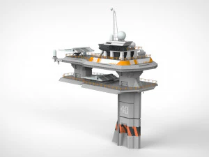 Piattaforma radar 3 Modello 3D