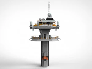 Piattaforma radar 3 Modello 3D