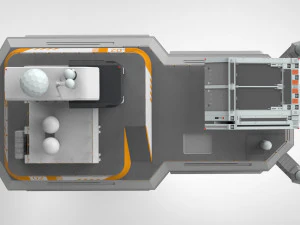 Piattaforma radar 3 Modello 3D