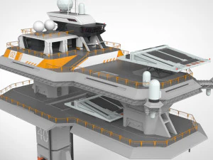 Piattaforma radar 3 Modello 3D