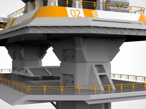 Piattaforma radar 3 Modello 3D