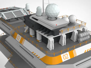Piattaforma radar 3 Modello 3D