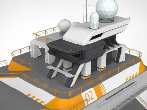 Piattaforma radar 3 Modello 3D